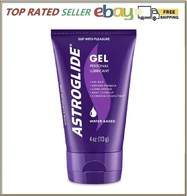 Gel lubricante personal a base de agua Astroglide para parejas, hombres y mujeres 4 oz Foto 1 de 4
