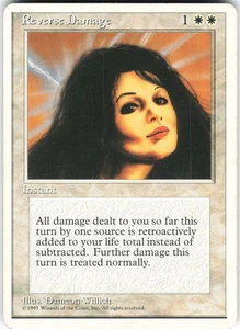 Reverse Damage R Fourth Edition 4ED  MTG MP - Picture 1 of 2