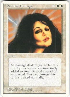 Reverse Damage R Fourth Edition 4ED  MTG MP - Image 1 of 2
