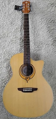 Luna Heartsong Grand Concert Acoustic Electric Guitar with USB Plugin, SONG GC - Image 1 of 4