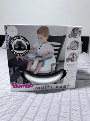 Bumbo Multi Asiento Gris Pizarra/Negro, Asiento Elevador Ajustable 3 en 1 Foto 1 de 3