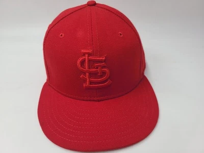 St Louis Cardinals New Era 59Fifty Fitted 7 5/8 Hat Cap Wool MLB Baseball Red - Image 1 of 4