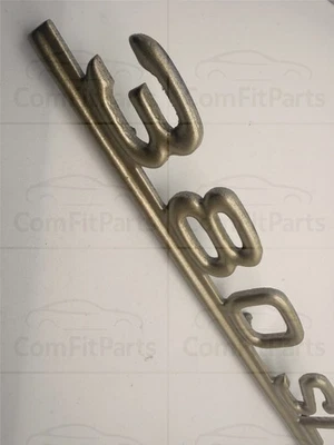 MERCEDES-BENZ R107 380SL CUBIERTA TAPA MALETERO EMBLEMA PLACA DE IDENTIFICACIÓN 1078170815 Dorado Foto 1 de 4