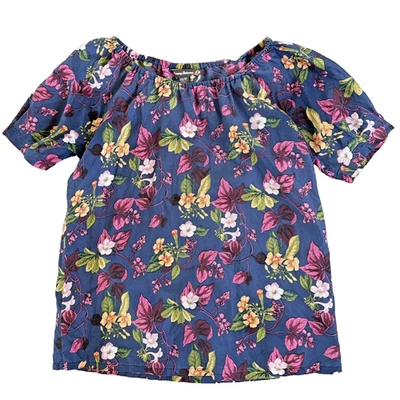 Топ Tommy Bahama с цветами вишни 100% шелк широкий вырез лодочка XS маленький азиатский цветочный - Изображение 1 из 4