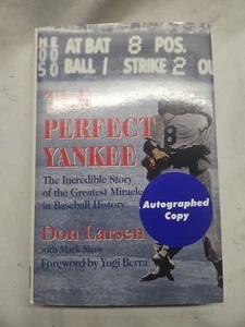 Libro firmado The Perfect Yankee Don Larsen copia autografiada - Imagen 1 de 3