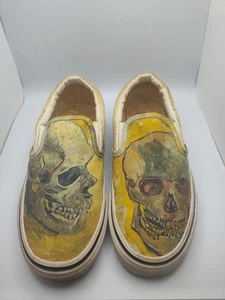 VANS X Vincent Van Gogh Museum Amsterdam Slip-On Skull Shoes M4.0 W5.5 - Picture 1 of 10