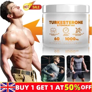Turkesterone 1000mg(60 Capsules) Lean Muscle Growth & Recovery Supplement - Picture 1 of 9