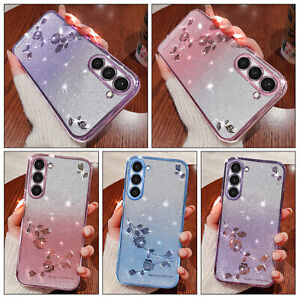 Glitter Silicone Phone Case Cover For Samsung Galaxy A05 A15 A25 A35 A55 S24 S23