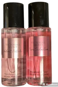 SET OF 2 VICTORIA SECRET VELVET PETALS AND PURE SEDUCTION FRAGRANCE MIST 2.5OZ E - Picture 1 of 4