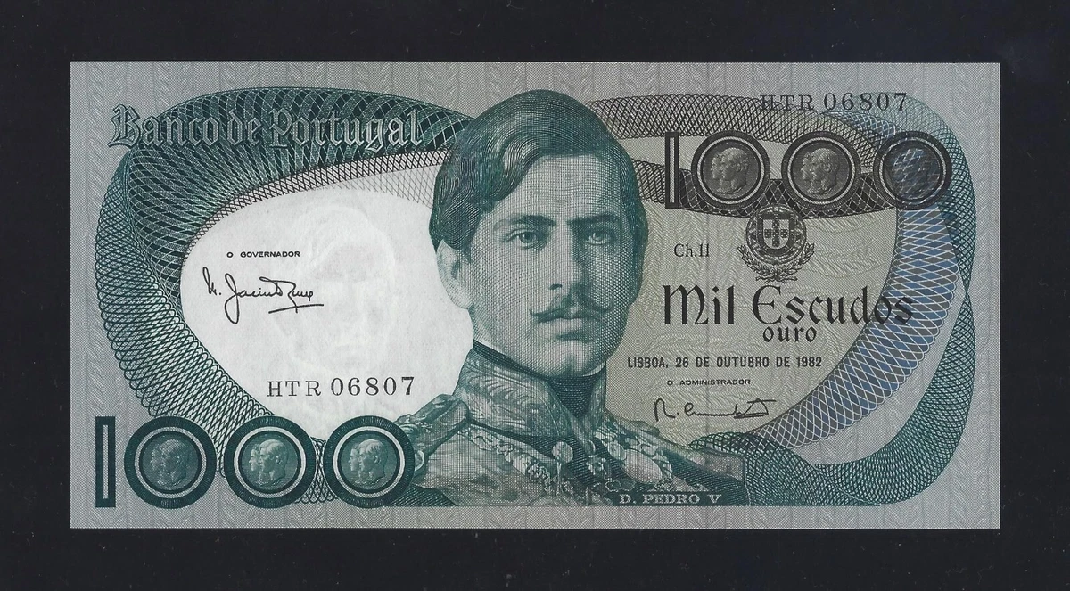 ◆ポルトガル 旧エスクード紙幣 1000 escudos◆ Portugal 1000 Escudos In Portuguese Paper Money for sale | eBay