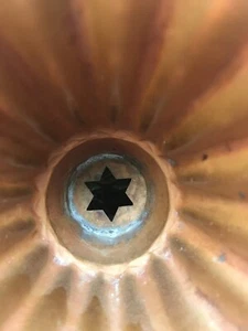 lovely large antique copper mold 6 pointed Star of David cutout 10 1/2" X 4 1/2" - Picture 1 of 16