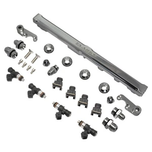 Kit de riel de combustible de alimentación superior TAARKS SR20ve SR16ve P11 N15 plateado con inyectores 1650cc - Imagen 1 de 5