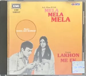Mela / Lakhon Me Ek - RARE EMI 2 IN 1 Bollywood Music CDF 120317 - Imagen 1 de 3