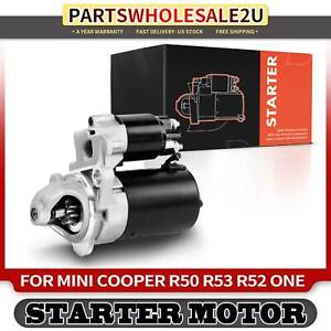 New Starter Motor for Mini Cooper 2002-2008 L4 1.6L 9Teeth Manual Trans W10B16A