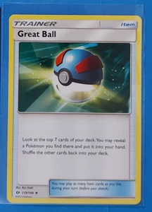 4x Great Ball 119/149 Pokemon card Sun & Moon base set uncommon NM - Picture 1 of 2