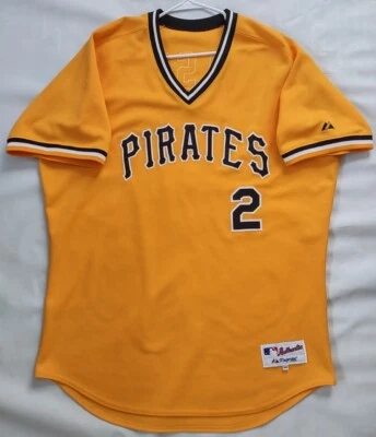 VTG  RARE  MAJESTIC PITTSBURGH PIRATES #2 JACK WILSON BASEBALL JERSEY SIZE 48?? - Image 1 of 4