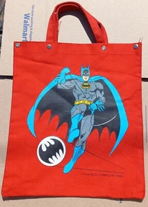 Vintage 1980 DC Comics Batman Book Bag - Picture 1 of 7