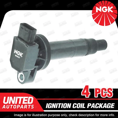 4Pcs NGK Ignition Coils for Toyota Yaris NCP 93R 90R 91R 130R 131R 1.3L 1.5L - image 1 of 3
