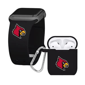 Louisville Cardinals Cinturino Apple Watch e AirPod Gen 1 e 2 Confezione Combo - Foto 1 di 4
