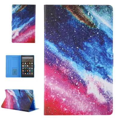 Funda inteligente con patrón de cuero para Amazone Kindle Fire HD 10 9ª generación 2019/7 Foto 1 de 4