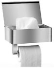 Stainless Steel Toilet Paper Holder with Wet Wipes Box  with Shelf