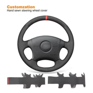 Hand sewn Hand Stitched Suede Steering Wheel Cover for Hyundai Elantra 2001-2006 - Imagen 1 de 10