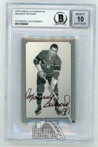 Maurice Richard Pre-Parkie Autographed Auto Card /500 - BAS 10 - Picture 1 of 2