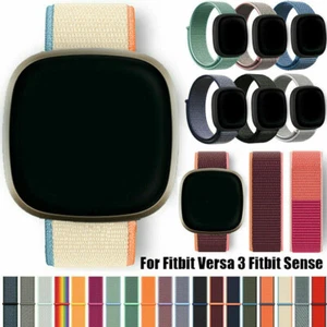 For Fitbit Versa 4 3 Fitbit Sense Nylon Loop Sport Watch Band Strap Wristband - Picture 1 of 55