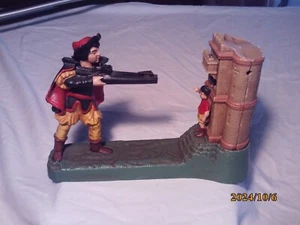 William Tell Mechanical Bank Cast Iron Bank Reproduction Working - Picture 1 of 4
