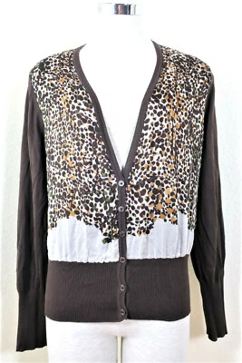 Cárdigan Suéter Top Vintage SALVATORE FERRAGAMO Tejido Algodón Seda S M 5 6 7 Foto 1 de 4