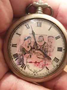 Antique Pepsi Cola Customers Advertisement Pocket watch very Rare tavannes 1904 - Picture 1 of 24