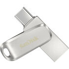 Dual USB günstig Kaufen-SanDisk Ultra Dual Luxe USB-Zusatzspeicher Smartphone/Tablet Silber 128 GB US...