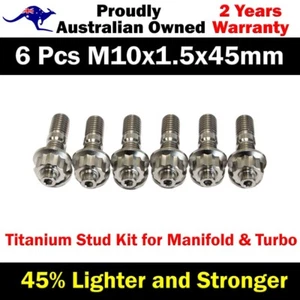 Kit de 6 pernos de titanio M10x1,5x45 mm para colector y turbo - Imagen 1 de 4