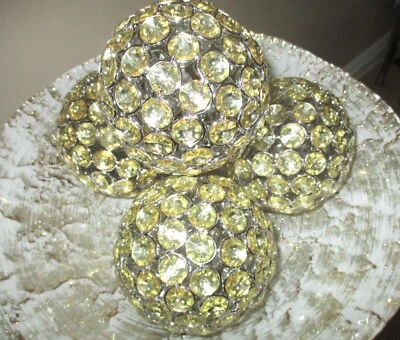 ЛОТ ИЗ 4: 4 «топаз цветной кристалл и проволока сферы, наполнители чаши, праздничный декор - Изображение 1 из 4