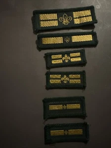 UK Scouting Discontinued Miscellaneous Patrol Leader Patches , Lot Of 6 - Picture 1 of 5