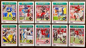 Juego completo de 10 cartas Score Football 1992 Throwback Rookie 2022 - Imagen 1 de 1