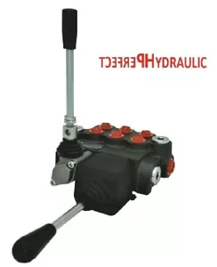 3 BANK Hydraulic Directional Control Valve JOYSTICK 11gpm 40L 3x double acting - Picture 1 of 3
