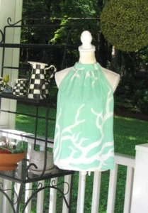 Elizabeth McKay New York River sleeveless halter top shirt blouse 6 casual work - Picture 1 of 5