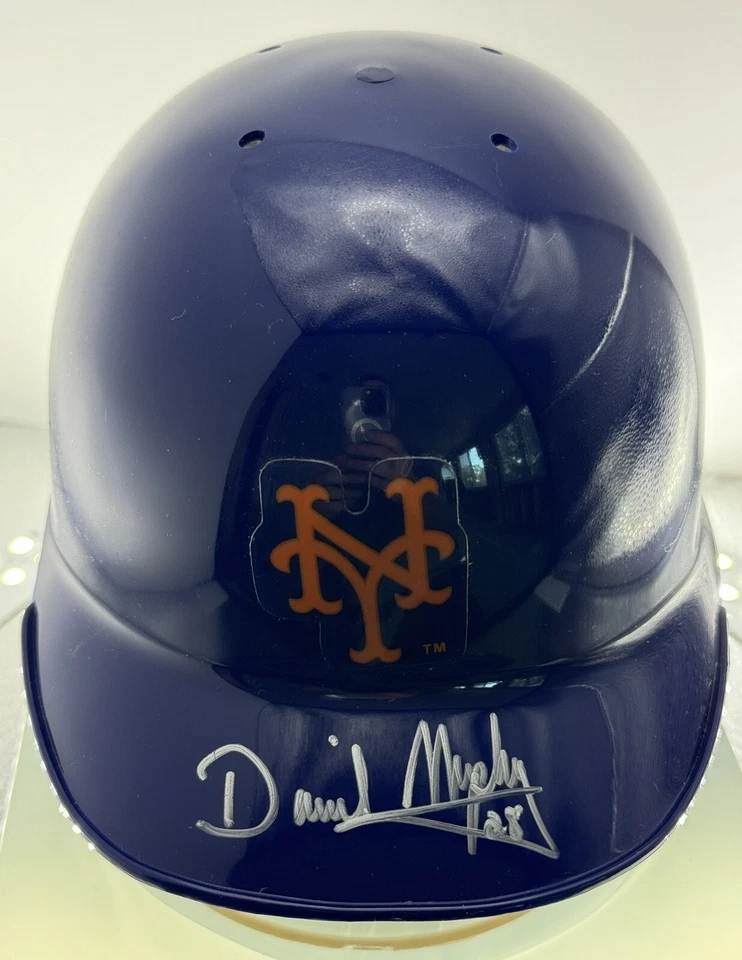 Minicasco autografiado Riddell Daniel Murphy 2015 de los Mets de Nueva York NLCS MVP certificado de autenticidad Foto 1 de 1