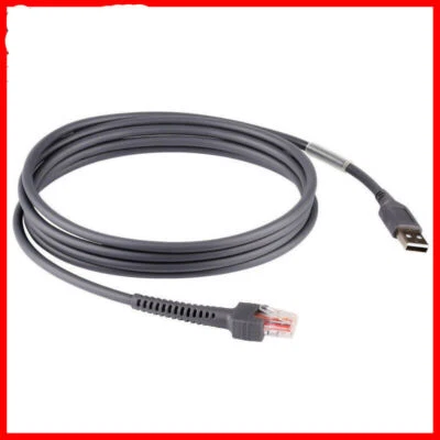 USB Cable 6 Feet for Motorola Symbol Barcode Scanner LS2208 LS3578 LS9208 DS9208 - Image 1 of 4