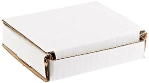 50 - 4x4x1 Pequeño Blanco Corrugado Embalaje Envío Caja de Correo - Imagen 1 de 1