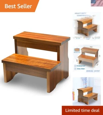 Versatile Heavy Duty Step Stool for Kitchen, Bathroom & Bedroom - 450 lb Limit - Image 1 of 4