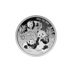 Moneta Argento Cina Panda 2025 10 yuan 30 grammi argento 999 FDC - Imagen 1 de 2
