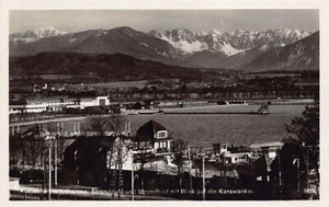 Österreich - Klagenfurt (K) Strandcafé und Strandbad mit Blick auf die Karawanke - Picture 1 of 2