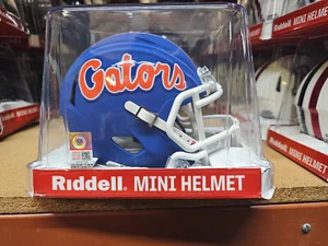 FLORIDA GATORS BLUE DESIGN REPLICA MINI HELMET NCAA RIDDELL - Picture 1 of 4