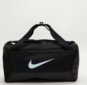 Nike Men's & Women Brasilia Duffel Bag Black Small  Sports Training Bag New 