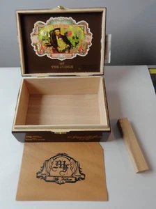 My Father Garcia & Garcia The Judge Wood Cigar Box Empty Size 8.5" x 6" x 3.25" - Picture 1 of 9
