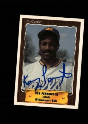 Ken Pennington Williamsport Bills 1990 ProCards authentic autographed card - Image 1 of 2