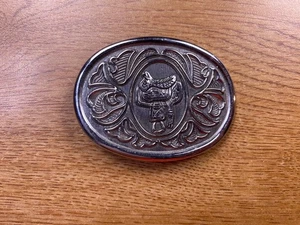 Vintage Avon silberfarbene Sattel Gürtelschnalle - Bild 1 von 3