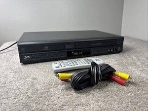JVC HR-XVC16BU DVD VCR Combo Player TESTED with Remote and Cables - Picture 1 of 8